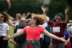 Women in Ankara join Guinness World Record attempt for largest aerobic gathering