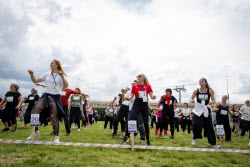 Women in Ankara join Guinness World Record attempt for largest aerobic gathering
