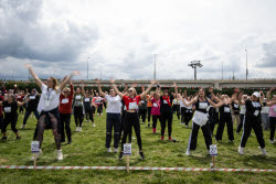 Women in Ankara join Guinness World Record attempt for largest aerobic gathering
