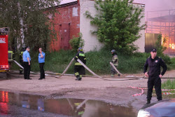 Пожар в Красногорске