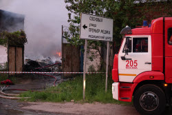 Пожар в Красногорске