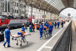 Обстановка на Киевском вокзале после ЧП с поездом в Брянской области 