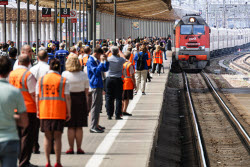 Обстановка на Киевском вокзале после ЧП с поездом в Брянской области 