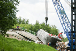 Сход поезда с рельсов в Брянской области