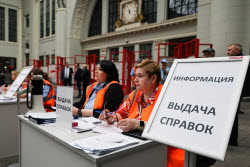 Обстановка на Киевском вокзале после ЧП с поездом в Брянской области 