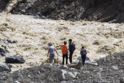 Aftermath of Birch Glacier collapse in Switzerland