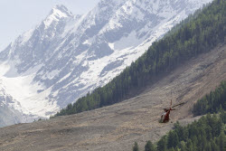 Aftermath of Birch Glacier collapse in Switzerland