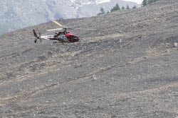 Aftermath of Birch Glacier collapse in Switzerland