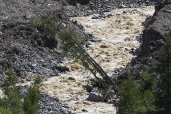 Aftermath of Birch Glacier collapse in Switzerland