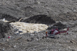 Aftermath of Birch Glacier collapse in Switzerland