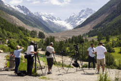 Aftermath of Birch Glacier collapse in Switzerland