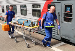 Обстановка на Киевском вокзале после ЧП с поездом в Брянской области 