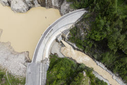 Aftermath of Birch Glacier collapse in Switzerland