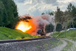 Сход поезда с рельсов в Брянской области