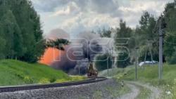 ВИДЕО. Сход поезда с рельсов в Брянской области