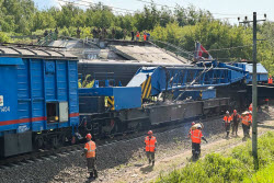 Сход поезда с рельсов в Брянской области
