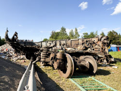 Сход поезда с рельсов в Брянской области