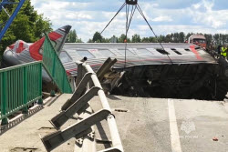 Сход поезда с рельсов в Брянской области