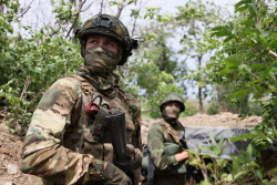 Russian Army medics at work in special military operation zone