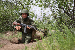 Russian Army medics at work in special military operation zone