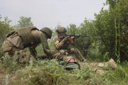 Russian Army medics at work in special military operation zone