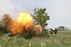 Russian Army medics at work in special military operation zone
