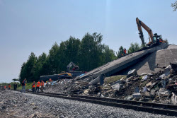 Response to overpass collapse in Bryansk Region, Russia