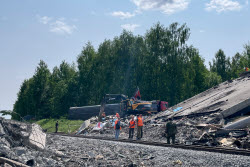 Response to overpass collapse in Bryansk Region, Russia
