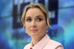 Russia's Children's Rights Commissioner Lvova-Belova gives press conference
