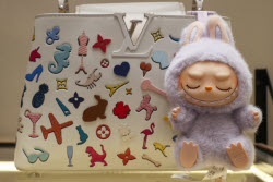 Labubu toys on sale in Moscow