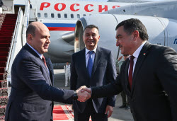Russian PM Mishustin visits Tajikistan