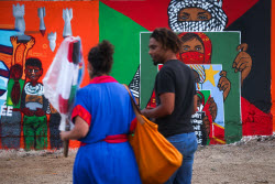 Senegal artists protest Israel's so-called livestock donation with murals