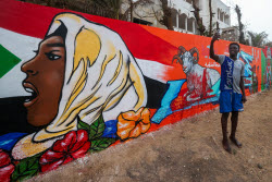 Senegal artists protest Israel's so-called livestock donation with murals