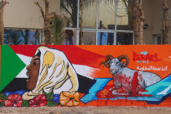 Senegal artists protest Israel's so-called livestock donation with murals