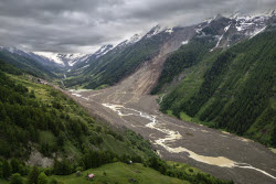 Aftermath of Birch Glacier collapse in Switzerland
