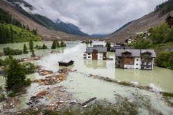 Aftermath of Birch Glacier collapse in Switzerland