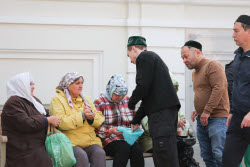Празднование Курбан-байрама в Казани