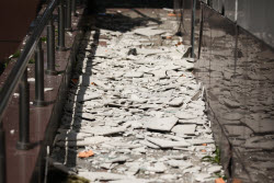 Damage from drone attack on Belgorod
