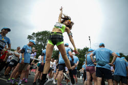 (+VIDEO) Colourful Run in Moscow
