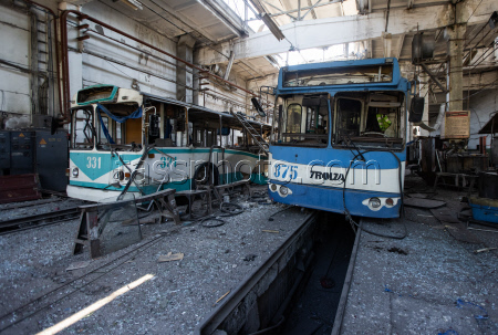 Alchevsk after missile strike in Lugansk People's Republic