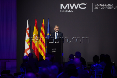Opening dinner of the Mobile World Congress in Barcelona
