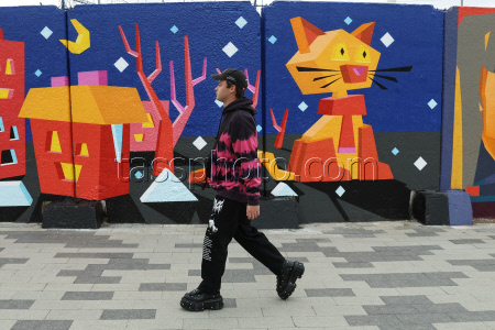 Street art exhibition in Moscow