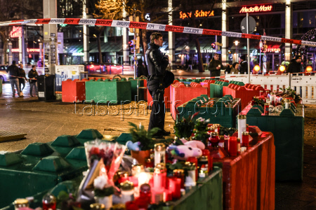 Tributes at the site of the Magdeburg Christmas market ramming attack