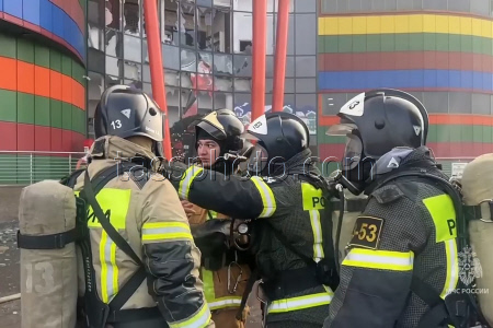 Explosion starts shopping centre fire in Vladikavkaz