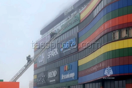 Explosion starts shopping centre fire in Vladikavkaz