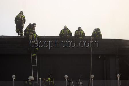 Explosion starts shopping centre fire in Vladikavkaz