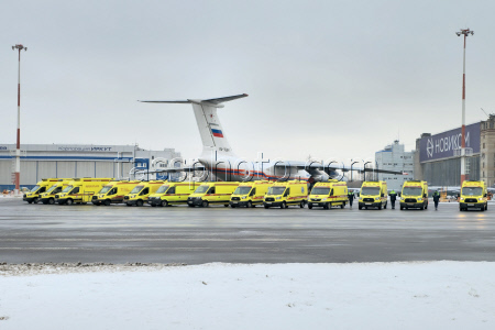 Доставка в Москву пострадавших в авиакатастрофе под Актау