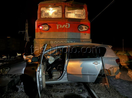 Train and vehicle collide in Transbaikal Region, Russia