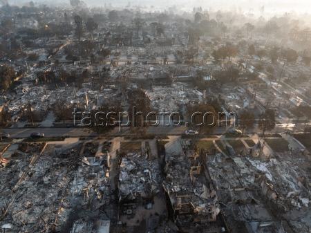 Destruction Throughout Pacific Palisades In Aftermath Of Wildfire