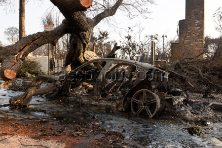 Destruction Throughout Pacific Palisades In Aftermath Of Wildfire